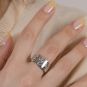 Bague or gris diamant (s) 