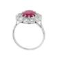 Bague or gris rubis et diamant(s) 
