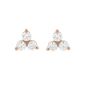 Boucles d'oreilles or rose diamant (s)