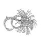 Broche or gris diamant (s) Vintage