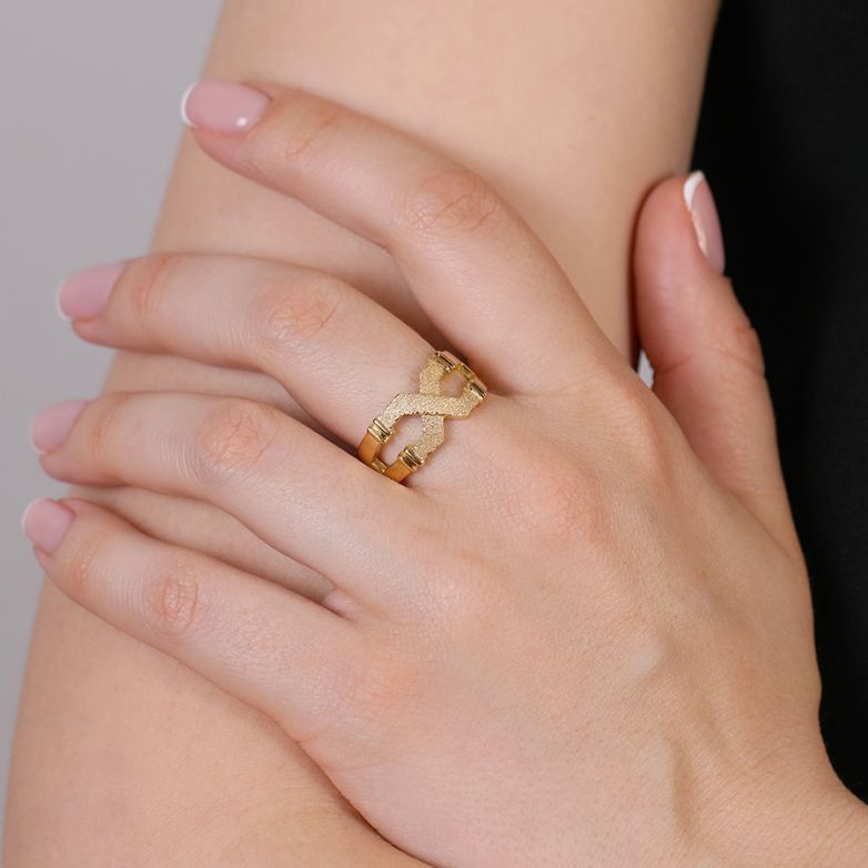 Bague or jaune 