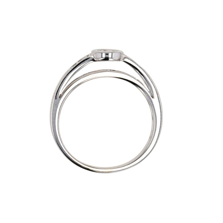 Bague or gris diamant (s) 