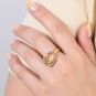 Bague or jaune diamant (s) 