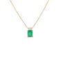 collier or jaune émeraude et diamant(s)