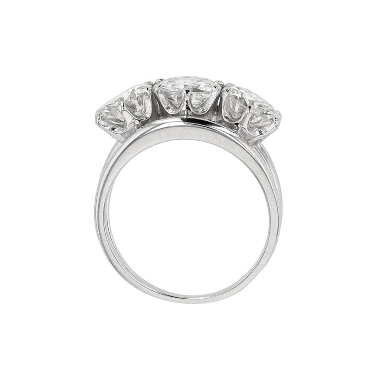 Bague or gris diamant (s) Vintage 