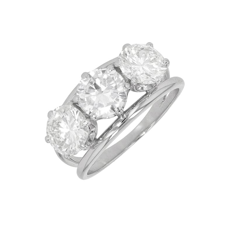Bague or gris diamant (s) Vintage
