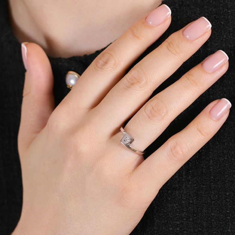 Solitaireor gris diamant (s) 