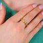 Bague or jaune diamant 