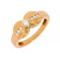 Bague or jaune diamant