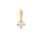 pendentif or jaune diamant