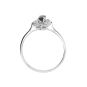 Bague or gris diamant saphir 