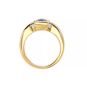 Bague or jaune diamant saphir 