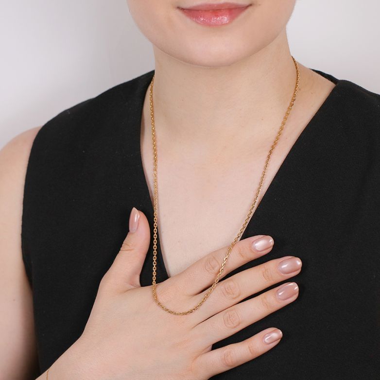 Chaine maille forçat or jaune 