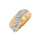 Bague or bicolore diamant (s)