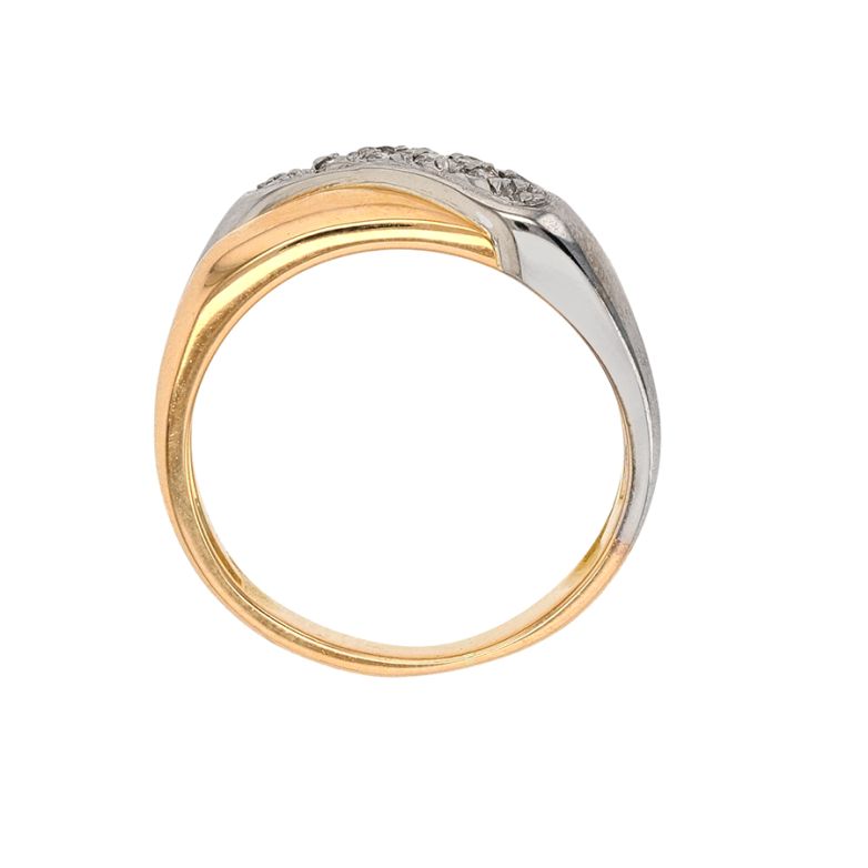 Bague or bicolore diamant (s) 