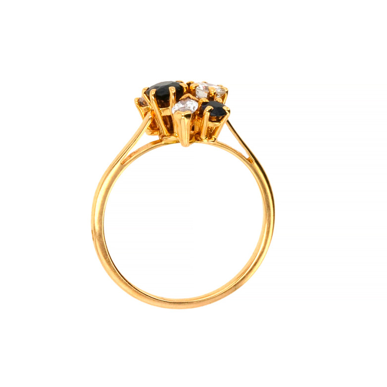 Bague saphirs 0.48 carat et...