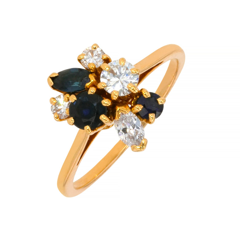 Bague saphirs 0.48 carat et...