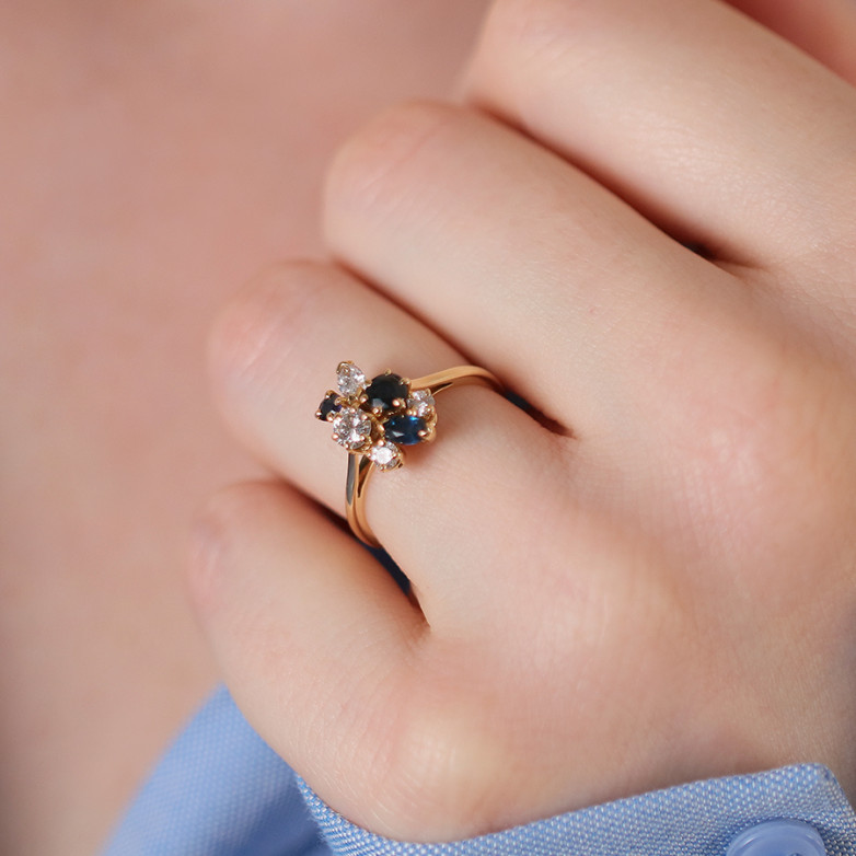 Bague saphirs 0.48 carat et...
