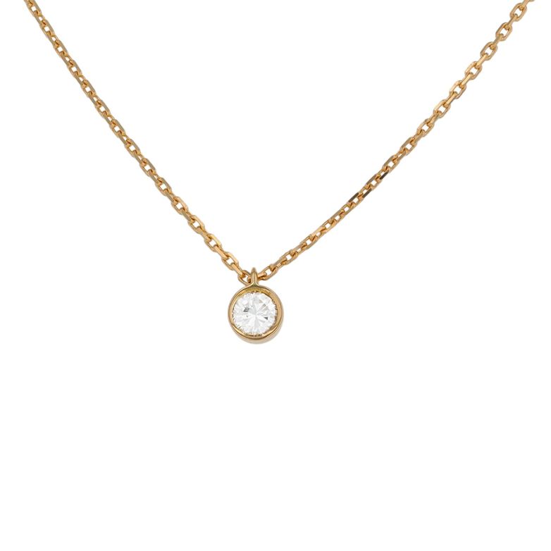 Collier or jaune diamant (s) 