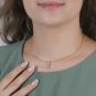 collier or jaune diamant (s) 