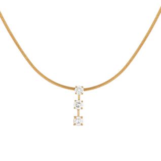 collier or jaune diamant (s)