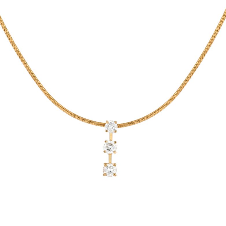 collier or jaune diamant (s)