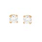 Boucles d'oreilles or jaune diamant (s) 