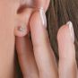 Boucles d'oreilles or jaune diamant (s) 
