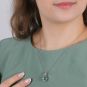 collier or gris diamant,P.fine aigue-marine