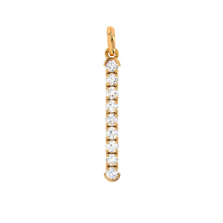 Pendentif or jaune diamant (s) 