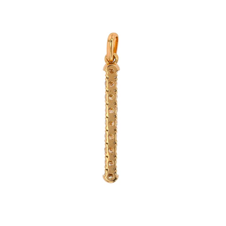 Pendentif or jaune diamant (s) 