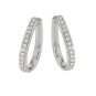 Boucles créoles or gris diamant (s)