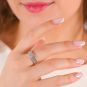 Alliance or gris diamant (s) 