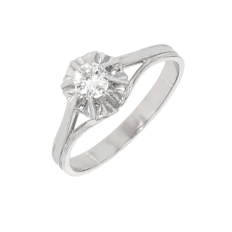 Solitaireor gris diamant (s) Vintage 