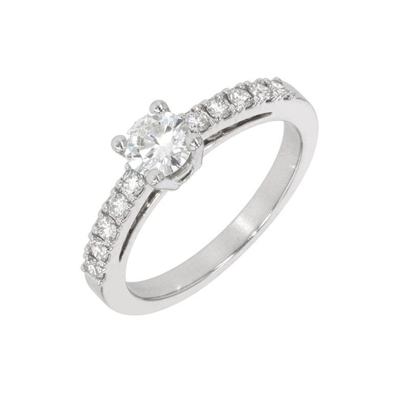 Bague diamants 0.77 carat...