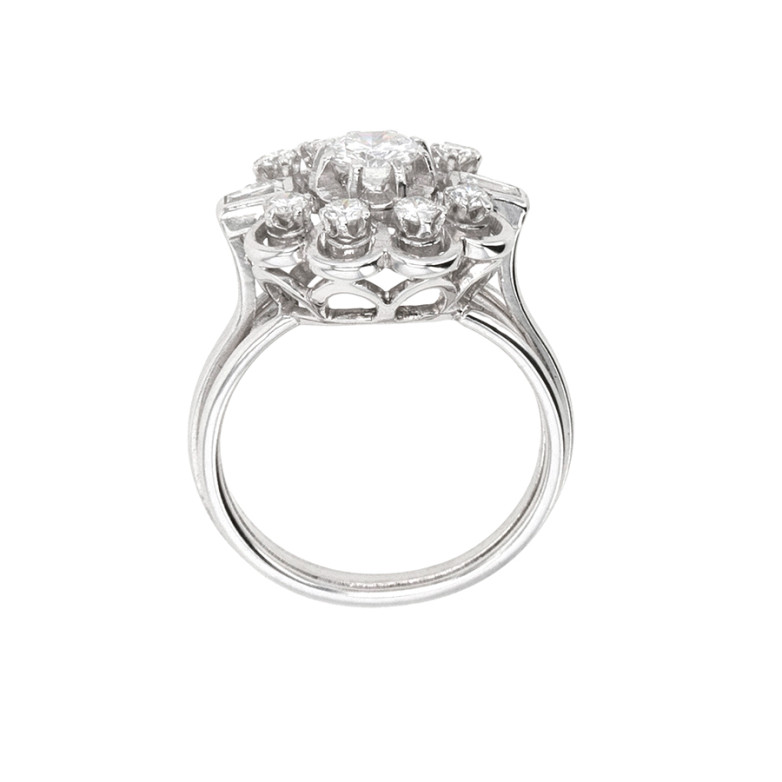 Bague marguerite diamants...