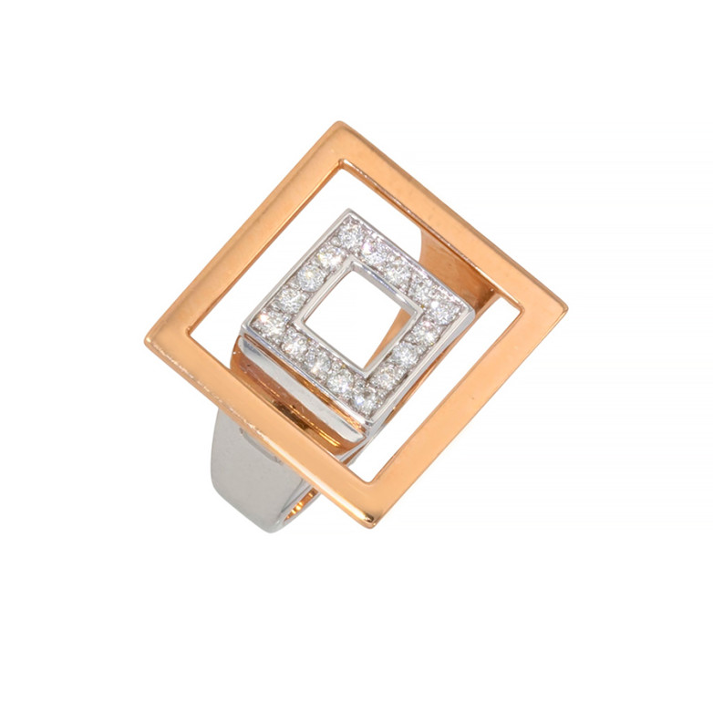 Bague diamants 0.16 carat 2...