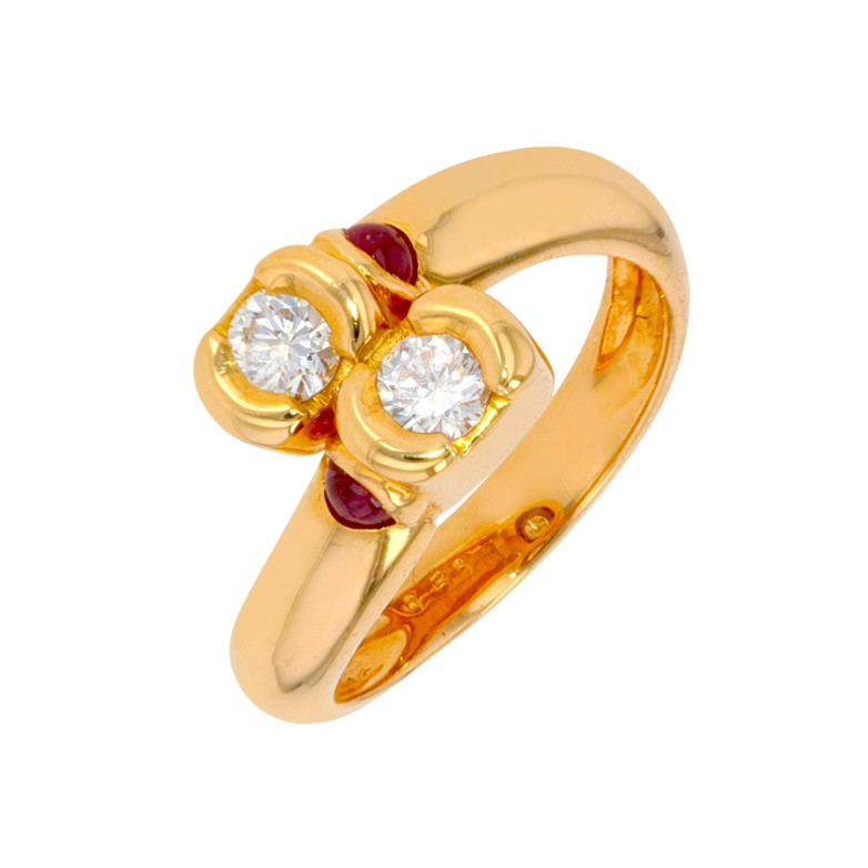 Bague rubis 0.20 carat et...