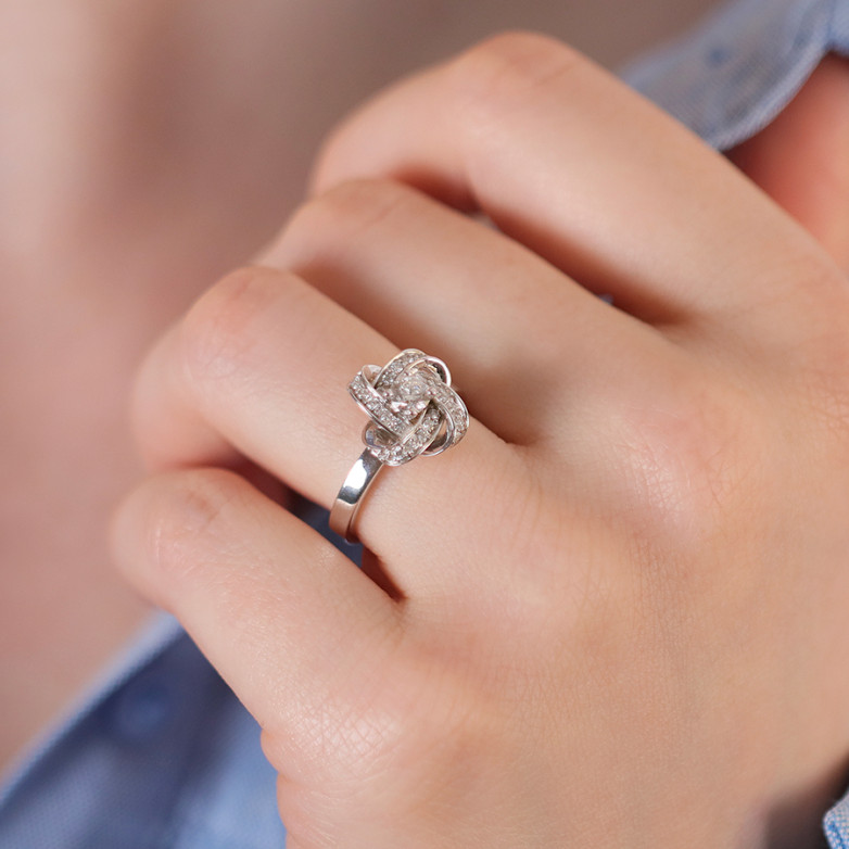 Bague diamants 0.51 carat...