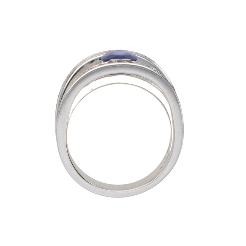 Bague saphir 1.28 carat et...