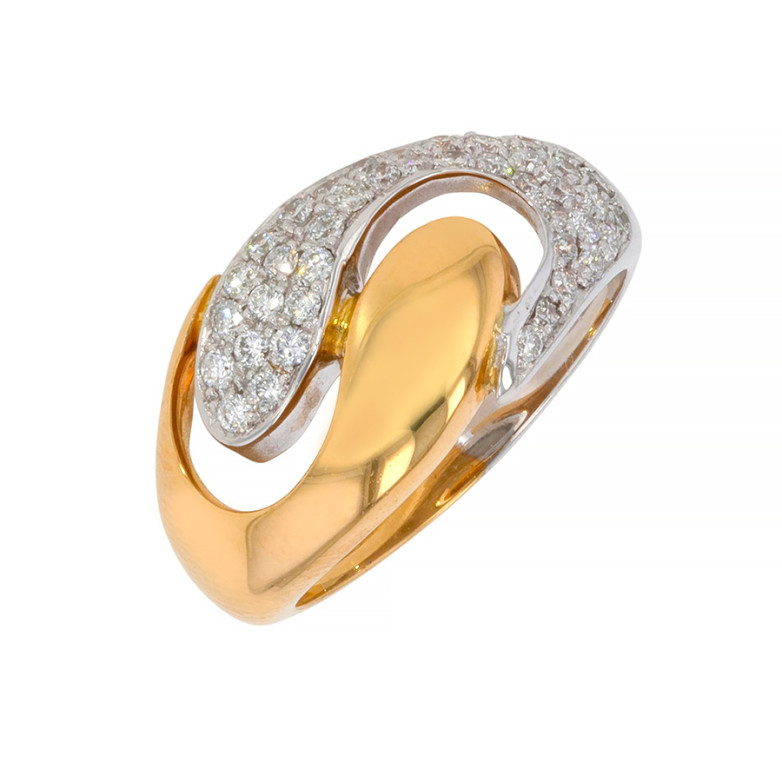 Bague diamants 0.13 carat 2...