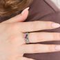Bague or gris saphir,émer,rubis,bts 