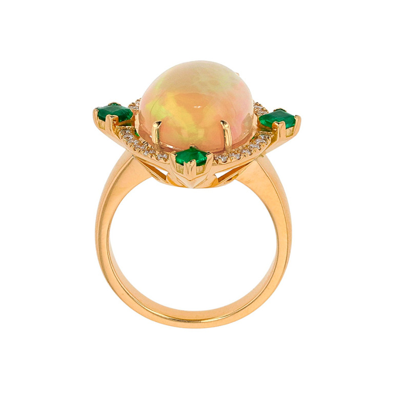 Bague vintage opale,...