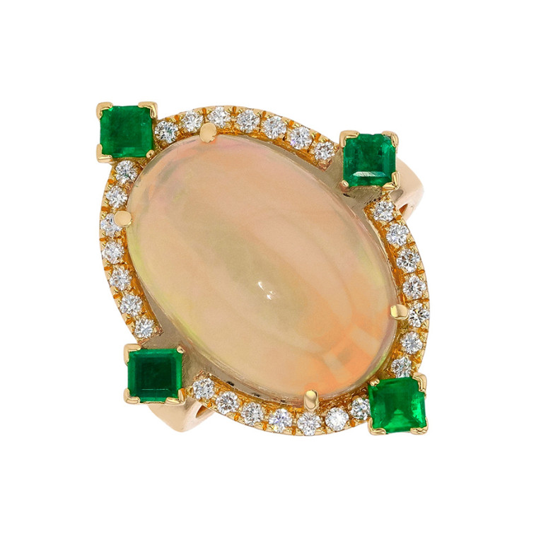 Bague vintage opale,...