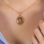 Pendentif or jaune 