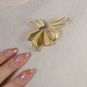 Broche or bicolore rubis et diamant(s) 