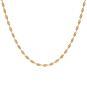 Collier maille torsadée or jaune