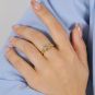 Bague or bicolore diamant (s) 