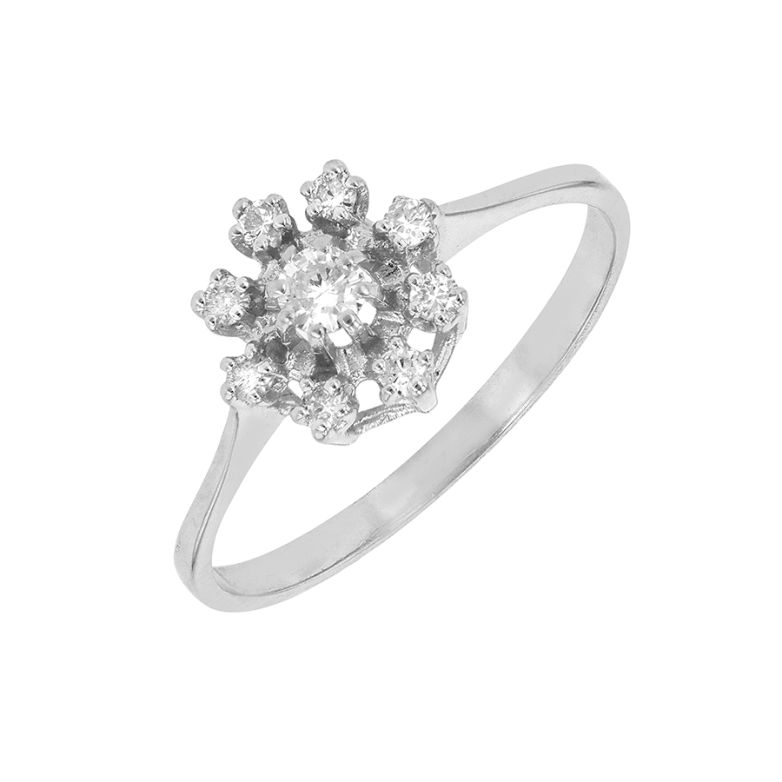 Bague or gris diamant (s)
