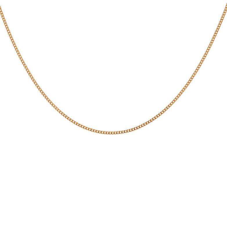 Chaine maille gourmette or jaune